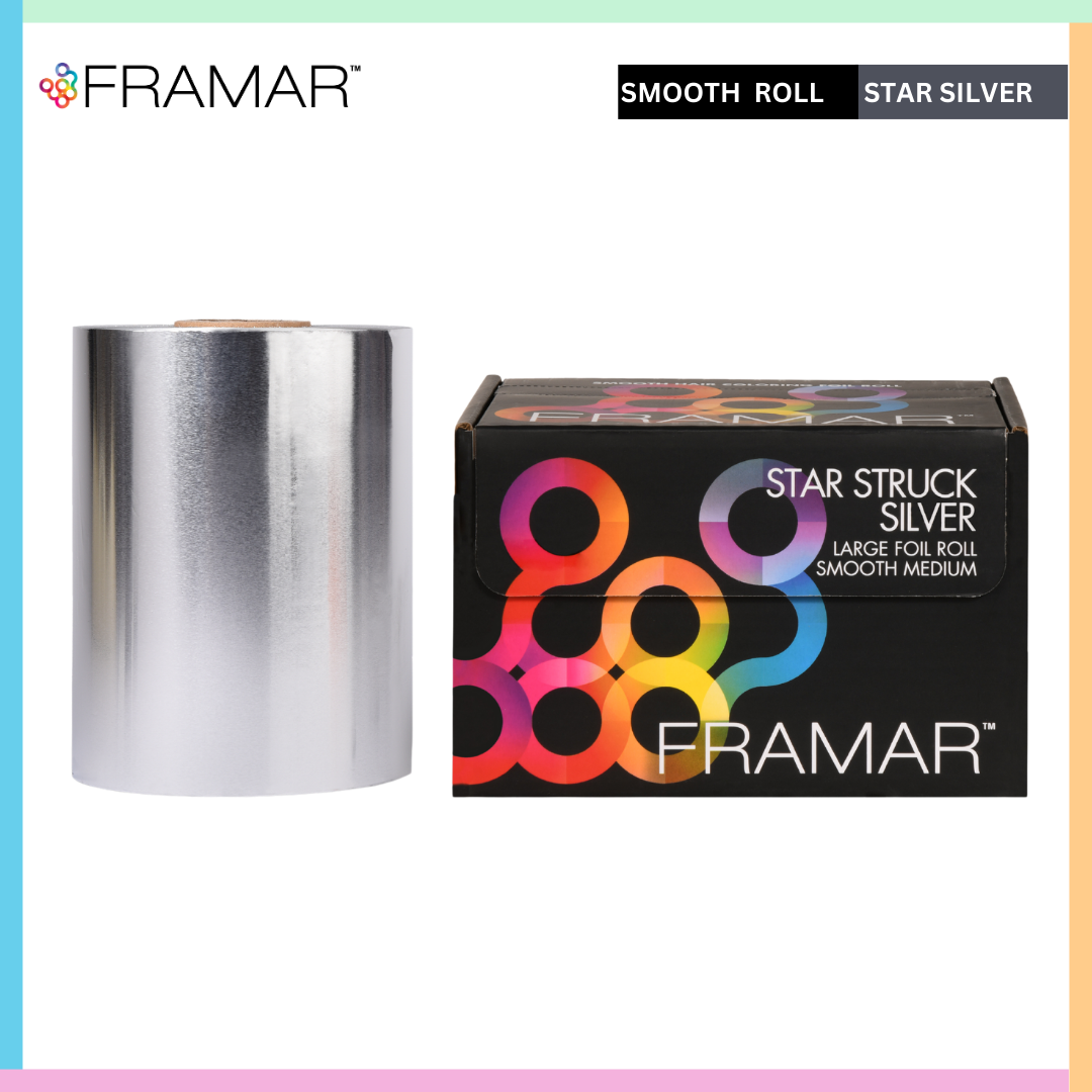 Framar aluminium hair color foil roll start struck silver roll, daily use salon aluminium foil | Love Self Beauty