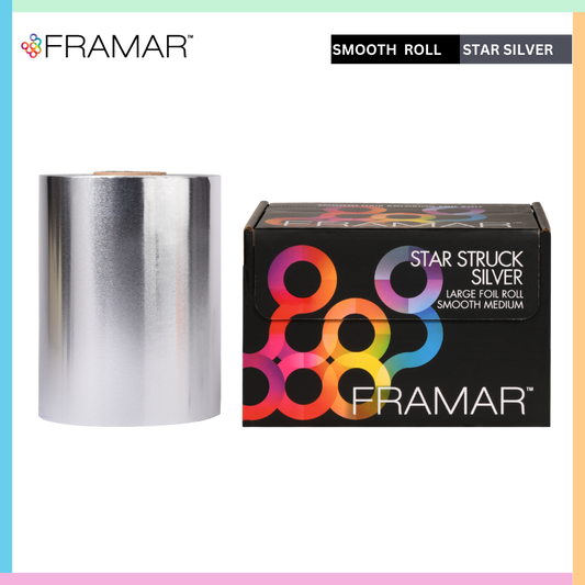 Framar aluminium hair color foil roll start struck silver roll, daily use salon aluminium foil | Love Self Beauty