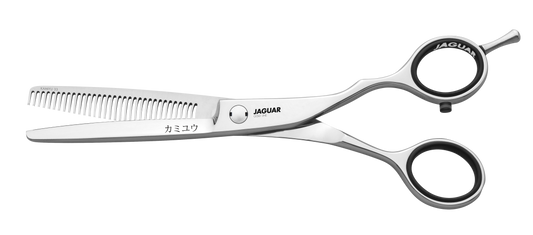 Buy Japanese Texturizing thinning scissors Jagaur Kamiyu 33 in India | Love Self Beauty.