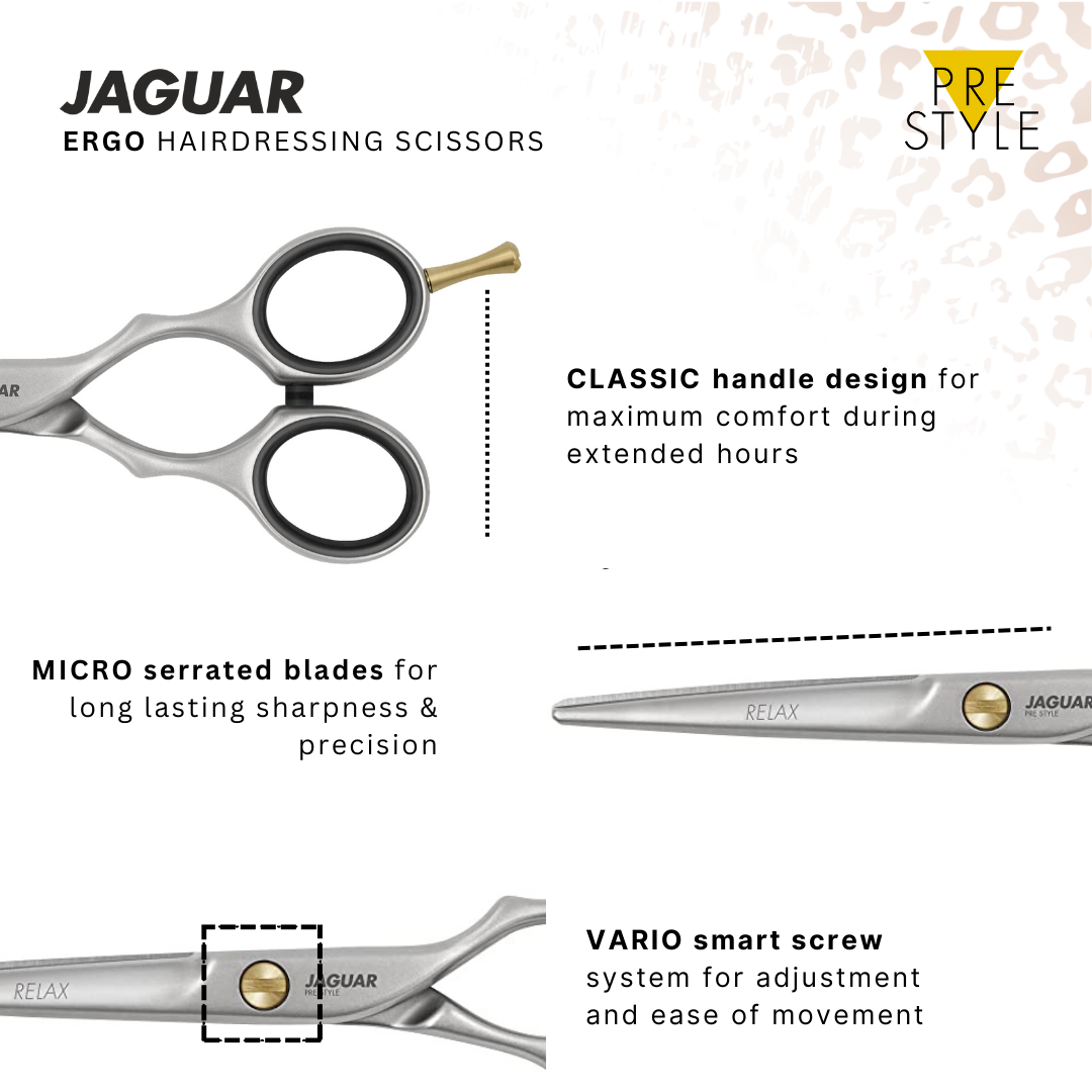 Jaguar PRE STYLE ERGO P 28 Thinning Texturing Scissors | Classic Handle Design - LoveSelf Beauty