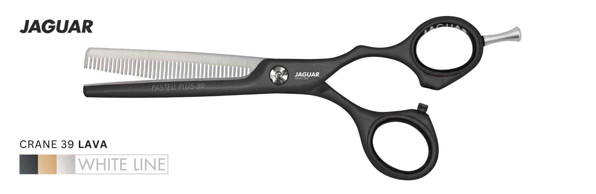 Buy Jaguar Pastell Plus Crane Lava Professional hair thinning scissors. Best texturizing thinning Scissors for salons | Love Self Beauty.