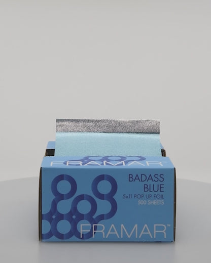 Framar Hair Coloring Foil Pop Up Box | BadAss Blue.