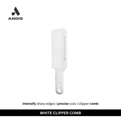 Buy Andis Hair Clipper comb in white color to cut hair with clippers and trimmers in salons and for personal use also | Love Self Beauty.