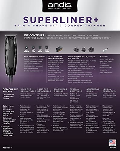 Andis Superliner Trimmer with T-Edge Blade & Bonus Shaver Head